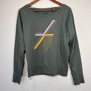 NWT Prana Organic Cotton Long Sleeve Women's Top Small